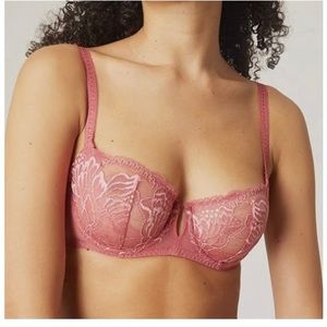 Simone Perle Promesse Demi Cup Bra 34F NWT